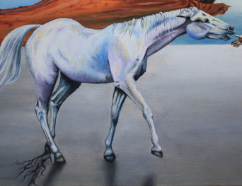 Horse equine painting