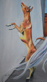 Dog dingo painting